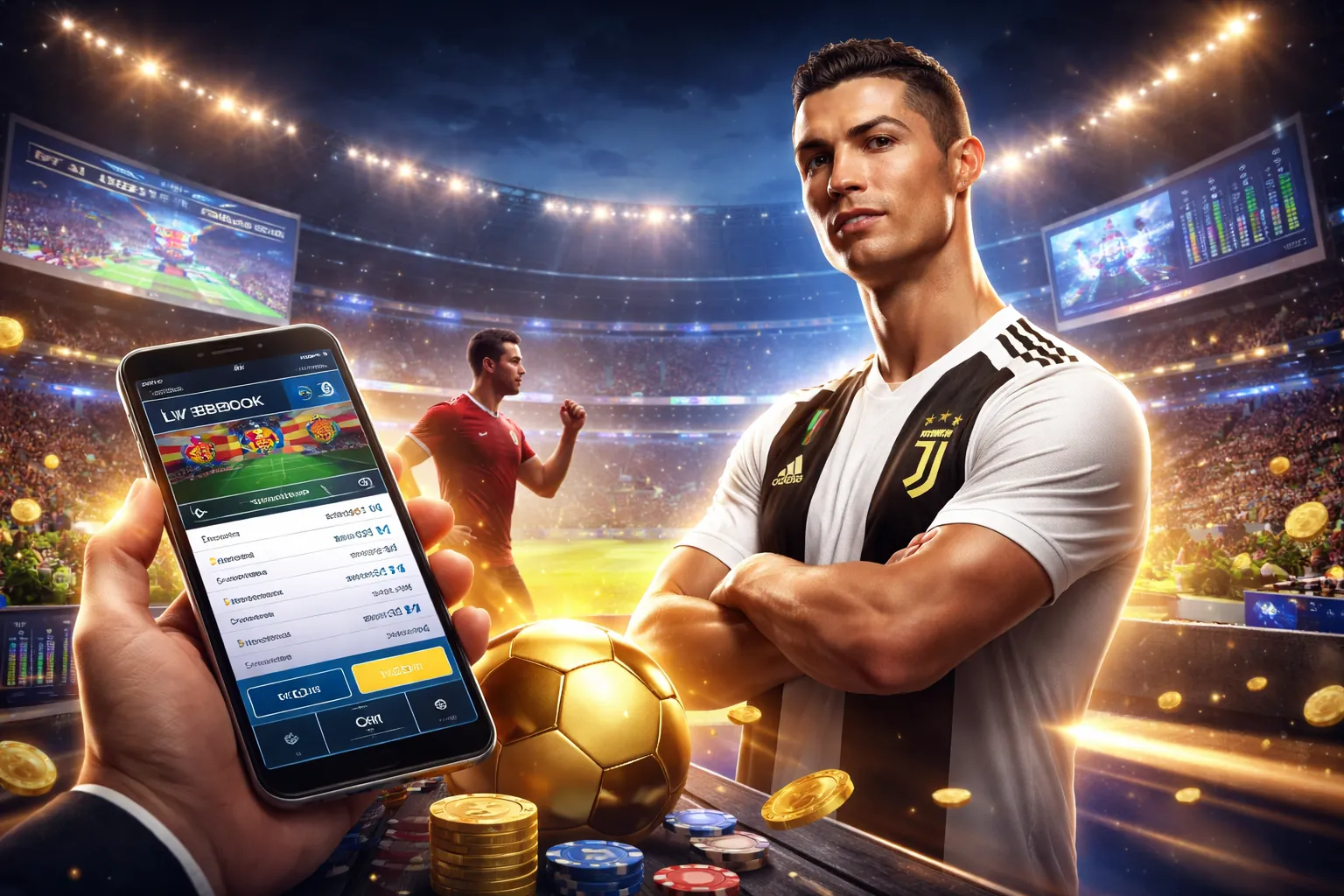 Sân vận động với trận đấu thể thao sôi động tại ee88 casino